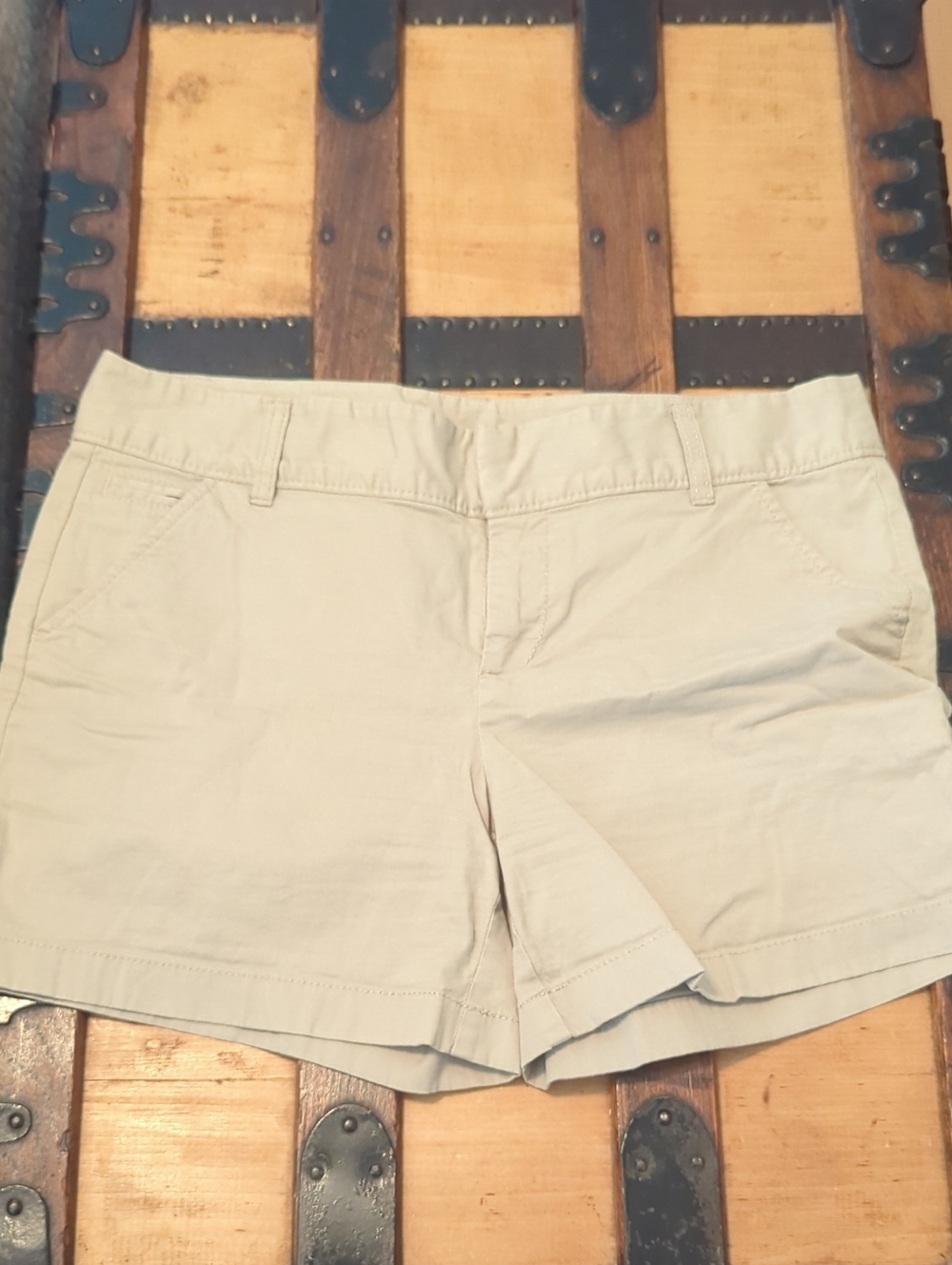 Caslon Light Beige Cotton Shorts